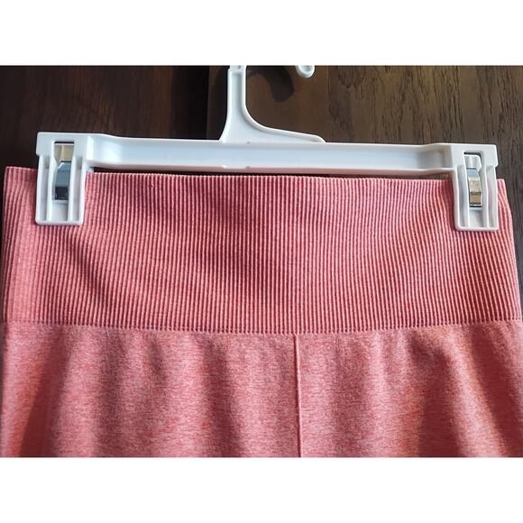 Gymshark dry Women’s small coral orange peach leggings active workout 26 x 27 - Picture 2 of 11